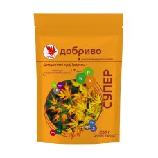 Осіннє добриво для декоративних кущів та дерев Супер Добриво водорозчинне 250 г Осіннє добриво для декоративних кущів та дерев Супер Добриво водорозчинне 250 г