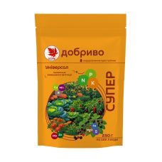 Осеннее удобрение универсальное Супер Удобрение водорастворимое 250 г Осеннее удобрение универсальное Супер Удобрение водорастворимое 250 г