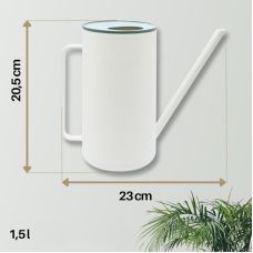 Лійка для рослин Epoca Mug 1,5 л Snowy - біло-зелена (Epoca 11529)