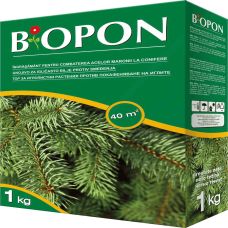 Удобрение гранулированное для хвойных растений против пожелтения, Biopon Польша, коробка 1 кг