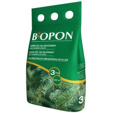 Удобрение гранулированное для хвойных растений против пожелтения, Biopon Польша, коробка 3 кг