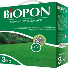 Добриво гранульоване для газонів, Biopon Польща, коробка 3 кг