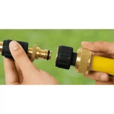 Латунный коннектор Karcher 1/2" с аквастопом