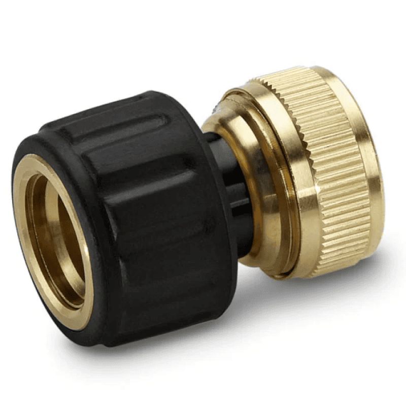 Латунный коннектор Karcher 1/2" с аквастопом
