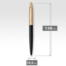 Ручка шариковая Parker Jotter XL Matt Black & Gold GT BP в подар.коробке