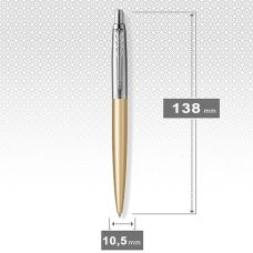 Ручка шариковая Parker Jotter XL Ukraine Matt Gold CT BP Трезубец в подар.коробке