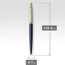 Ручка шариковая Parker Jotter Royal Blue GT BP в подар.коробке