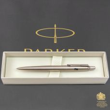 Ручка кулькова Parker Jotter Ukraine Stainless Steel CT BP Прапор синьо-жовтий у подар.коробці