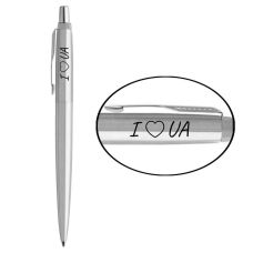 Ручка шариковая Parker Jotter Ukraine Stainless Steel CT BP I Love UA в подар.коробке