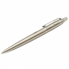 Ручка шариковая Parker Jotter Ukraine Stainless Steel CT BP Трезубец + Доброго вечора! Ми з України! в подар.коробке