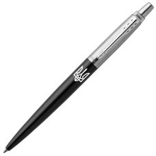 Ручка шариковая Parker Jotter Ukraine Bond Street Black CT BP Трезубец в подар.коробке