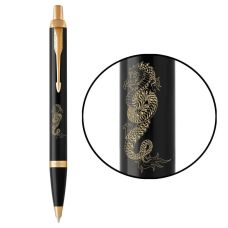 Ручка кулькова Parker IM Zodiac Black GT BP Дракон в подар.коробці