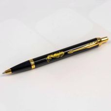 Ручка кулькова Parker IM Zodiac Black GT BP Дракон в подар.коробці
