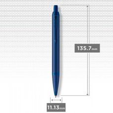 Ручка кулькова Parker IM Professionals Ukraine Monochrome Blue BP Тризуб у подар.коробці