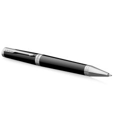 Ручка шариковая Parker Ingenuity Black Lacquer CT BP 60 132, латунь, черная