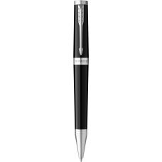 Ручка шариковая Parker Ingenuity Black Lacquer CT BP 60 132, латунь, черная