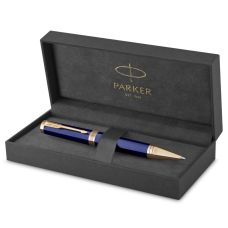 Ручка шариковая Parker Ingenuity Blue Lacquer GT BP 60232, латунь, синяя