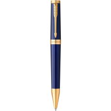 Ручка кулькова Parker Ingenuity Blue Lacquer GT BP 60 232, латунь, синя