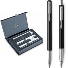 Набор Parker Vector Black RB+BP, шариковая ручка + ручка-роллер в подар. упак.
