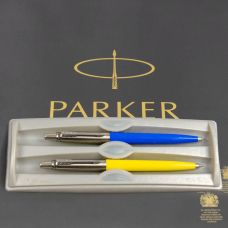 Набор Parker Jotter Ukraine Originals Blue CT Gel + Yellow CT BP, шариковая ручка + гелевая ручка в подар.футляре