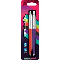 Набор Parker Jotter Originals 80s Vermilon CT BP + Indigo CT BP, 2 шариковые ручки, блистер