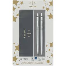 Набор Parker Jotter Stainless Steel CT BP+PCL, шариковая ручка + карандаш механический в подар.коробке