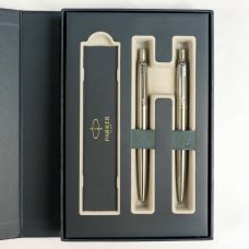 Набор Parker Jotter Stainless Steel CT BP+PCL, шариковая ручка + карандаш механический в подар. упак.
