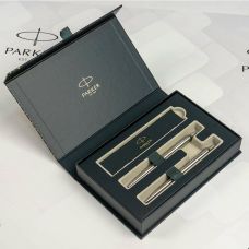 Набор Parker Jotter Stainless Steel CT BP+PCL, шариковая ручка + карандаш механический в подар. упак.