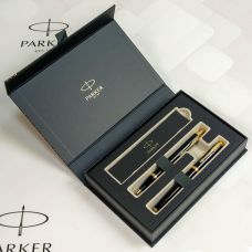 Набор Parker IM Black GT FP+BP, перьевая ручка + шариковая ручка в подар. упак.