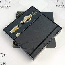 Набор Parker IM Premium Black GT BP, шариковая ручка + блокнот Parker в подар. упак.