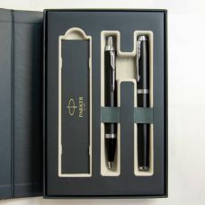 Набор Parker IM Matte Black CT RB+BP, шариковая ручка + ручка-роллер в подар. упак.