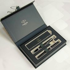 Набор Parker IM Matte Black CT RB+BP, шариковая ручка + ручка-роллер в подар. упак.