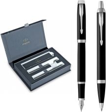 Набір Parker IM Matte Black CT FP+BP, перова ручка + кулькова ручка у подар. пак.