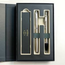Набор Parker IM Stainless Steel CT RB+BP, шариковая ручка + ручка-роллер в подар. упак.
