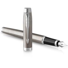 Набор Parker IM Stainless Steel CT FP+BP, перьевая ручка + шариковая ручка в подар. упак.