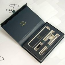 Набор Parker IM Stainless Steel CT FP+BP, перьевая ручка + шариковая ручка в подар. упак.