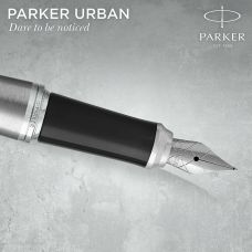 Ручка перьевая Parker Urban Metro Metallic CT FP М в подар. упак.