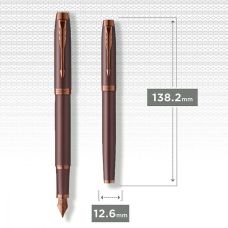 Ручка перова Parker IM Professionals Monochrome Burgundy FP F в подар.коробці