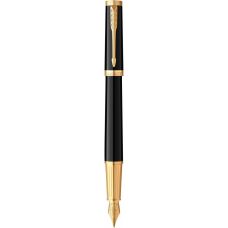 Ручка перьевая Parker Ingenuity Black Lacquer GT FP F в подар.футляре