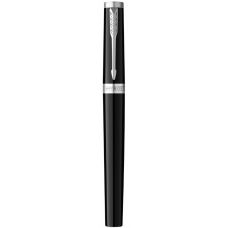 Ручка перьевая Parker Ingenuity Black Lacquer CT FP F в подар.футляре