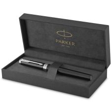 Ручка перьевая Parker Ingenuity Black Lacquer CT FP F в подар.футляре
