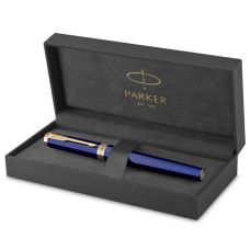 Ручка перьевая Parker Ingenuity Blue Lacquer GT FP F в подар.футляре