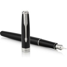 Ручка перьевая Parker Sonnet Black Lacquer CT FP M в подар.футляре