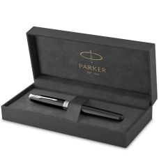 Ручка перьевая Parker Sonnet Black Lacquer CT FP M в подар.футляре