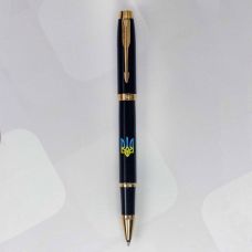 Ручка-ролер Parker IM Ukraine Black GT RB Тризуб синьо-жовтий в подар.коробці