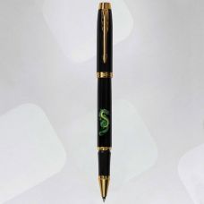 Ручка-ролер Parker IM Zodiac Black GT RB Зелений Дерев'яний Дракон в подар.коробці
