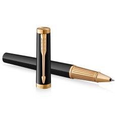 Ручка-ролер Parker Ingenuity Black Lacquer GT RB в подар.футлярі