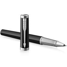 Ручка-роллер Parker Ingenuity Black Lacquer CT RB в подар.футляре