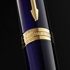 Ручка-роллер Parker Ingenuity Blue Lacquer GT RB в подар.футляре