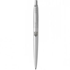 Ручка шариковая Parker Jotter 17 Stainless Steel CT BP 16 132_TR сталь, Трезубец